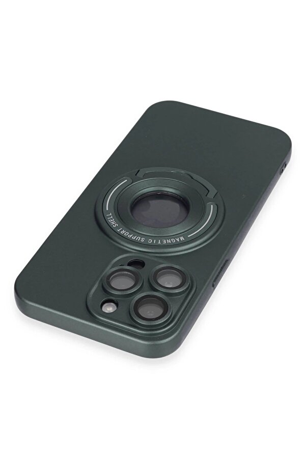 İphone 13 Pro Max Kılıf Lukka Magneti̇csafe Kapak - Koyu Yeşi̇l - Dropx5776-2547