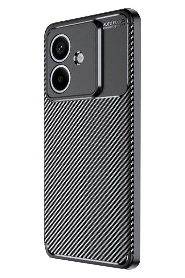 Oppo A3 Kılıf Auto Focus Karbon Kapak - Si̇yah - Dropx3298-4217