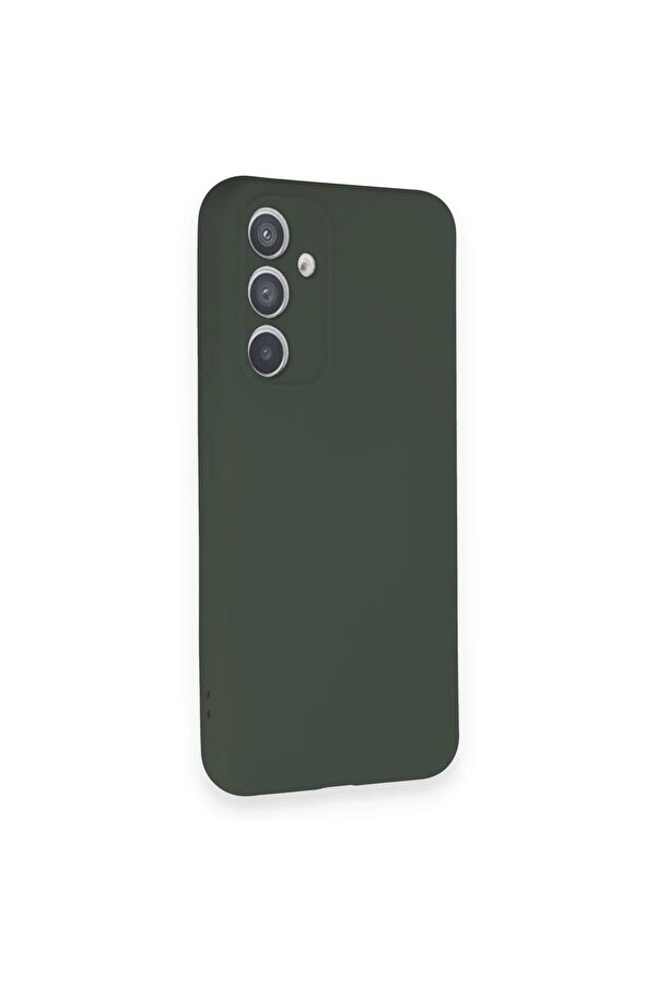 Samsung Galaxy A34 5G Kılıf Nano İçi̇ Kadi̇fe Si̇li̇kon - Koyu Yeşi̇l - Dropx9706-7259