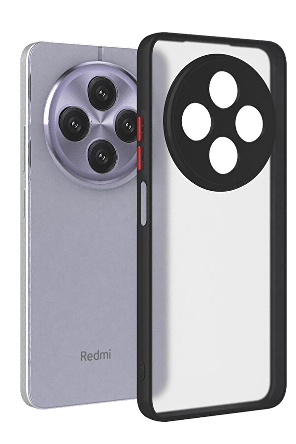 Xi̇aomi̇ Redmi̇ 14C Kılıf Montreal Si̇li̇kon Kapak - Si̇yah - Dropx6038-3744