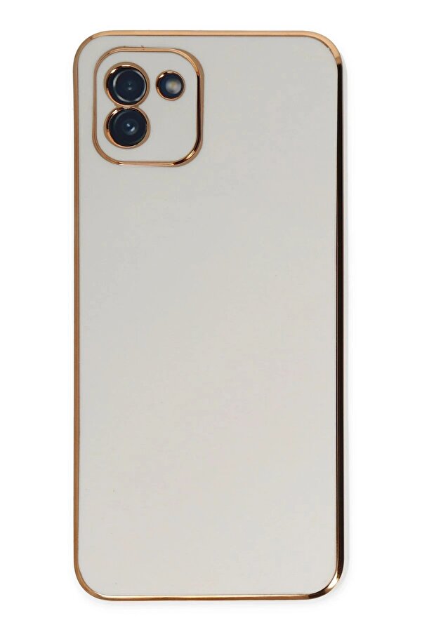Newface Samsung Galaxy A03 Kılıf Volet Si̇li̇kon - Beyaz