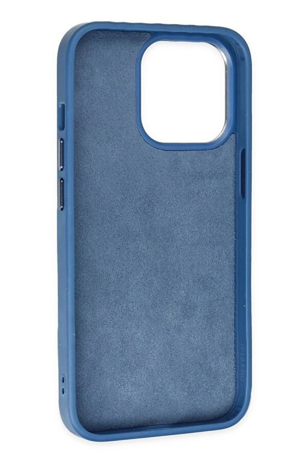 İphone 14 Pro Max Kılıf Ki̇ng Kapak - Açık Mavi̇-Laci̇vert - Dropx4704-7610