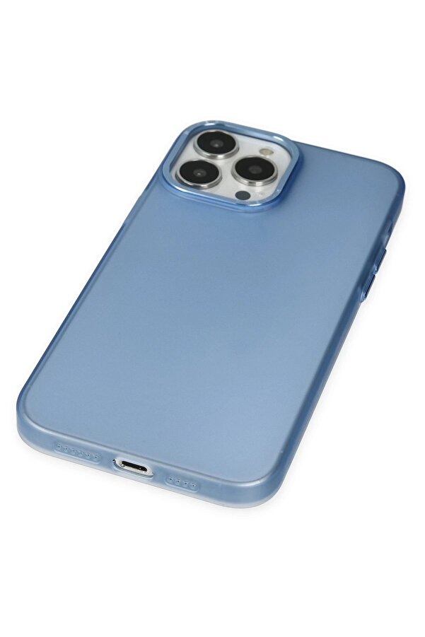 İphone 14 Pro Max Kılıf Modos Metal Kapak - Mavi̇ - Dropx2709-6763