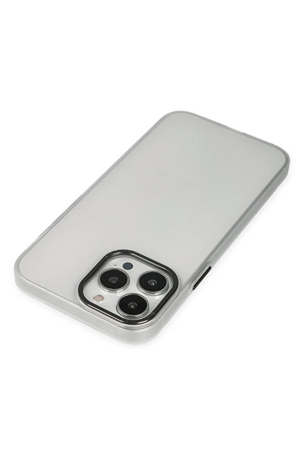 İphone 14 Pro Max Kılıf Modos Metal Kapak - Şeffaf - Dropx8176-3834