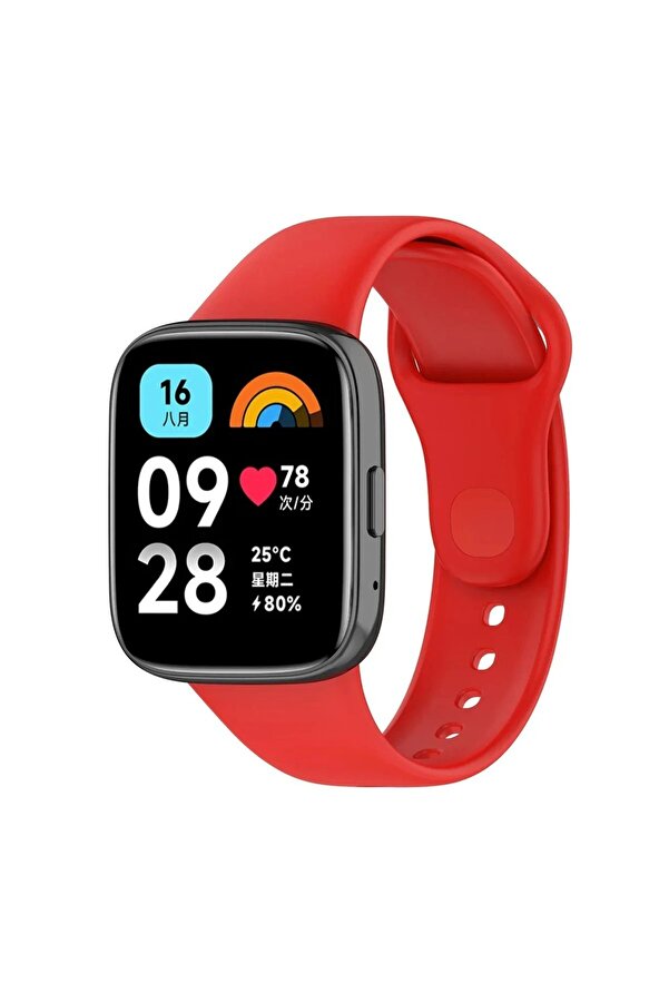 Xi̇aomi̇ Redmi̇ Watch 3 Acti̇ve Klasi̇k Kordon - Kırmızı - Dropx7370-9764