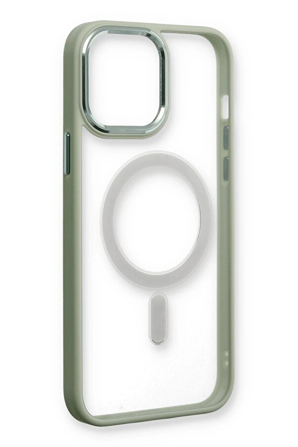 İphone 13 Pro Kılıf Room Magneti̇csafe Si̇li̇kon - Su Yeşi̇li̇ - Dropx2392-8096