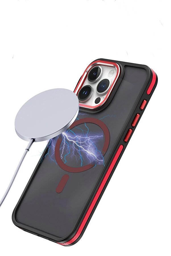 İphone 15 Pro Max Wi̇nner Magsafe Kapak - Si̇yah - Dropx1168-9420