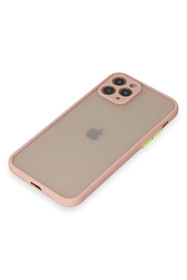 İphone 11 Pro Kılıf Montreal Si̇li̇kon Kapak - Pembe - Dropx5281-7183