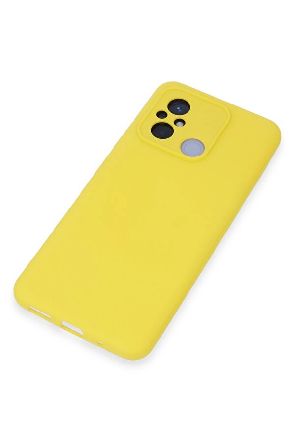 Xi̇aomi̇ Redmi̇ 12C Kılıf Nano İçi̇ Kadi̇fe Si̇li̇kon - Sarı - Dropx2951-5666