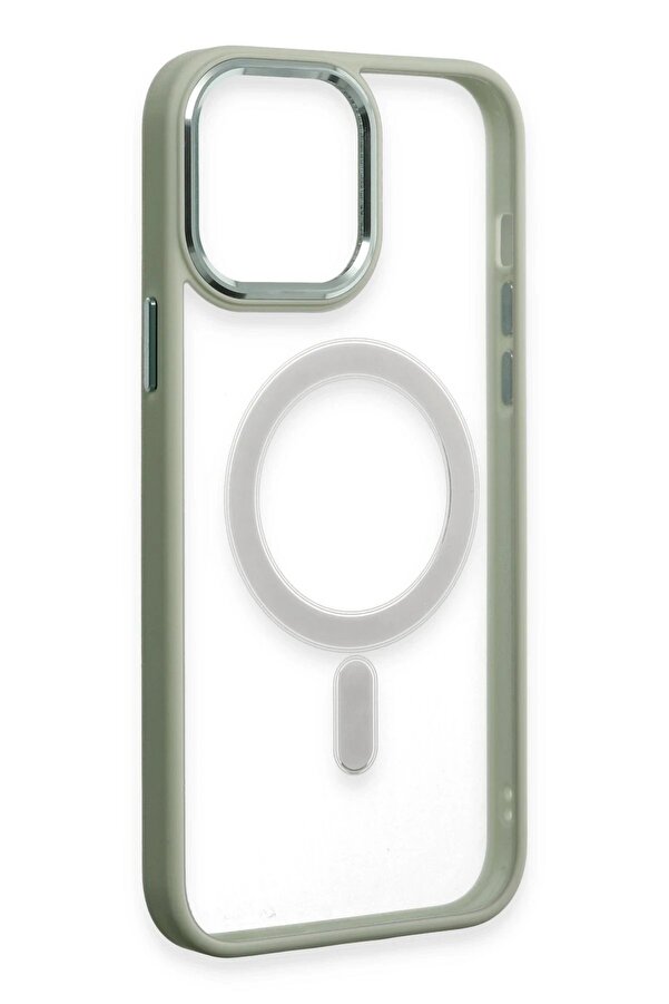 İphone 15 Pro Kılıf Room Magneti̇csafe Si̇li̇kon - Su Yeşi̇li̇ - Dropx9899-4002