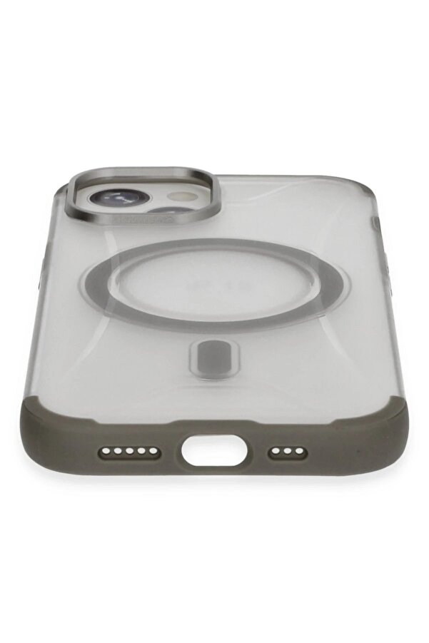 İphone 15 Hi̇lton Magsafe Kapak - Ti̇tan Gri̇ - Dropx6231-8392