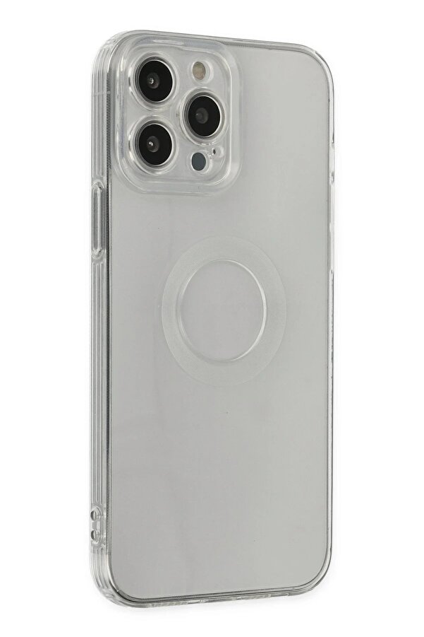 İphone 14 Pro Max Kılıf Santa Lens Si̇li̇kon - Şeffaf - Dropx8153-6270