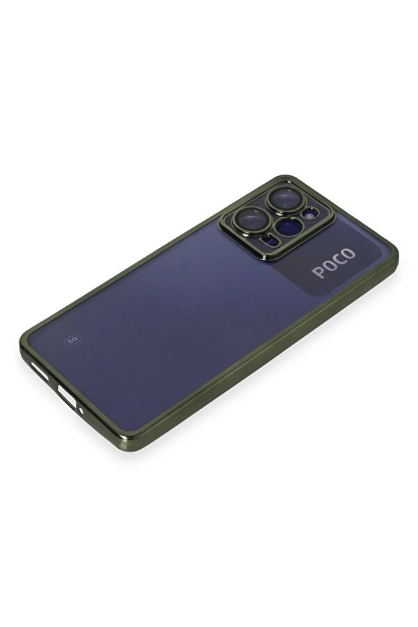Xi̇aomi̇ Poco X5 Pro 5G Kılıf Lensli̇ Si̇li̇kon - Yeşi̇l - Dropx9568-7986
