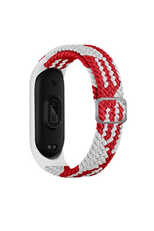 Xi̇aomi̇ Mi̇ Band 4 Star Kordon - Beyaz-Kırmızı - Dropx6869-1357