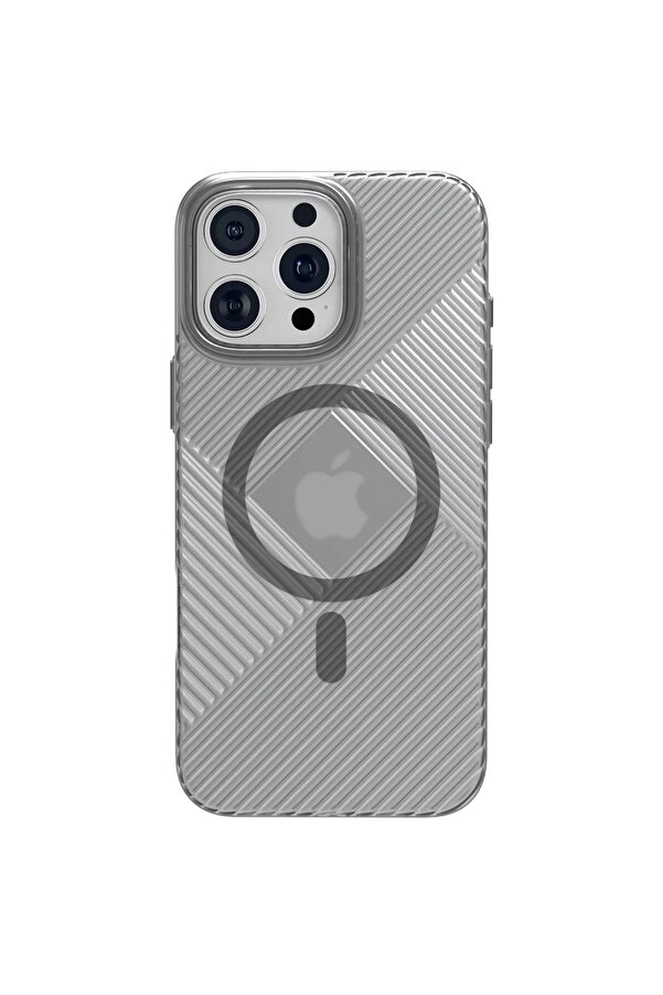 İphone 16 Pro Max Stella Pc Sert Magsafe Kılıf - Si̇yah - Dropx4611-9261