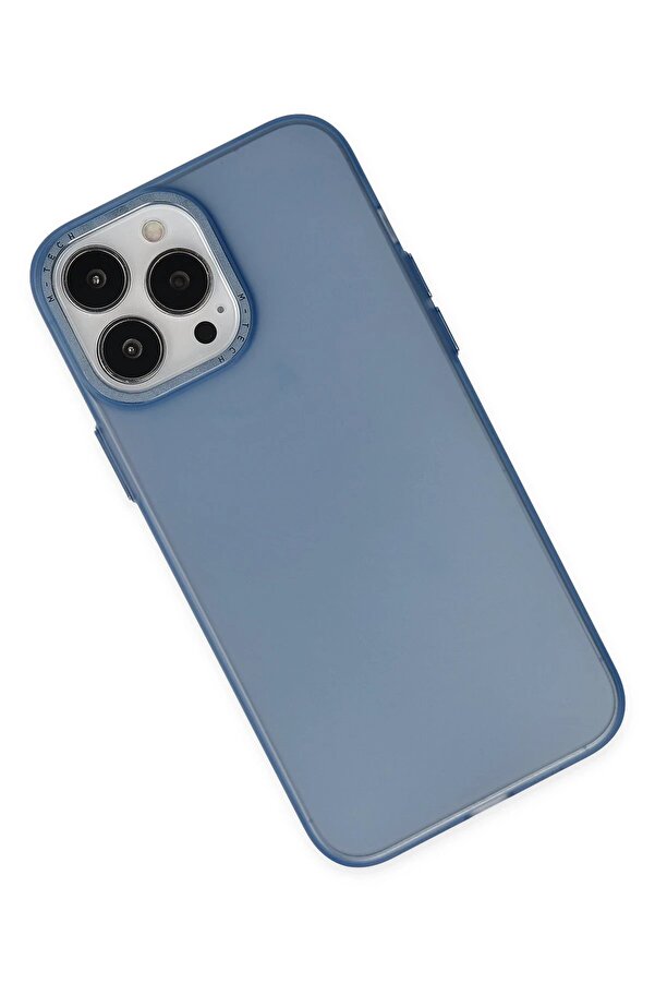 İphone 13 Pro Kılıf Modos Metal Kapak - Laci̇vert - Dropx9395-7837