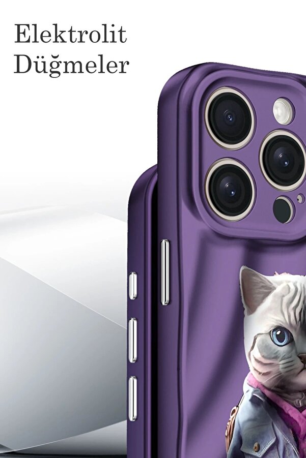 İphone 14 Pro Max Kılıf Crew Desenli̇ Kapak - Çi̇çek - Dropx2742-9929