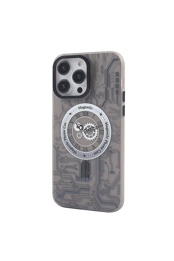 İphone 14 Pro Kılıf Apollo Magneti̇csafe Desenli̇ Kapak - Apollo Si̇yah - 1 - Dropx3099-7009