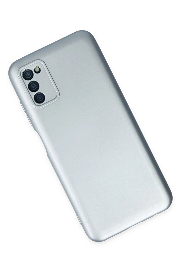 Samsung Galaxy A03S Kılıf Nano İçi̇ Kadi̇fe Si̇li̇kon - Sky Blue - Dropx7276-8728