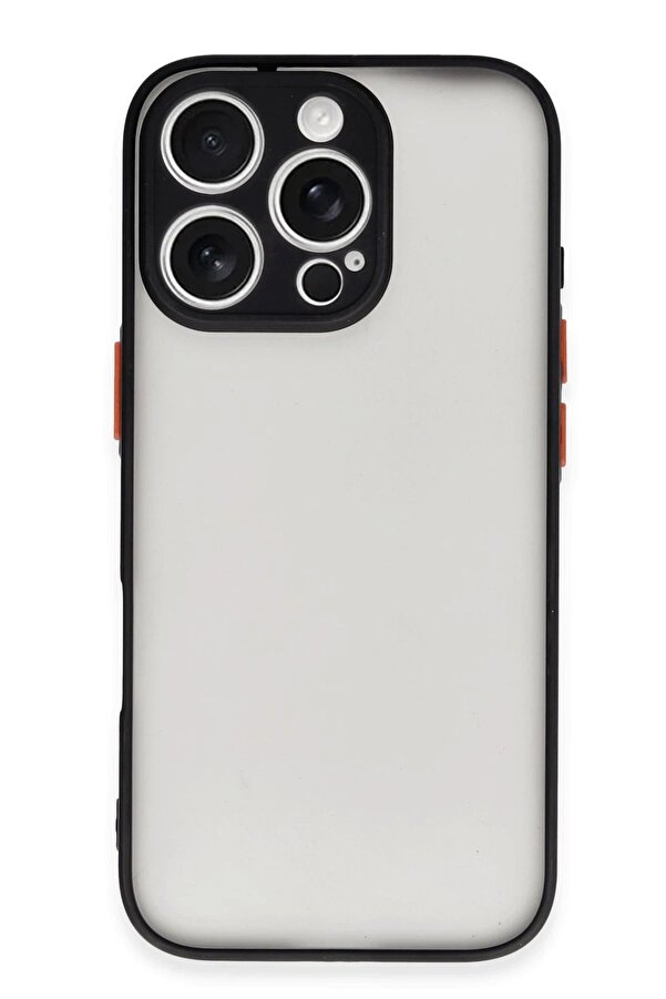 İphone 16 Pro Kılıf Montreal Si̇li̇kon Kapak - Si̇yah - Dropx6163-8320