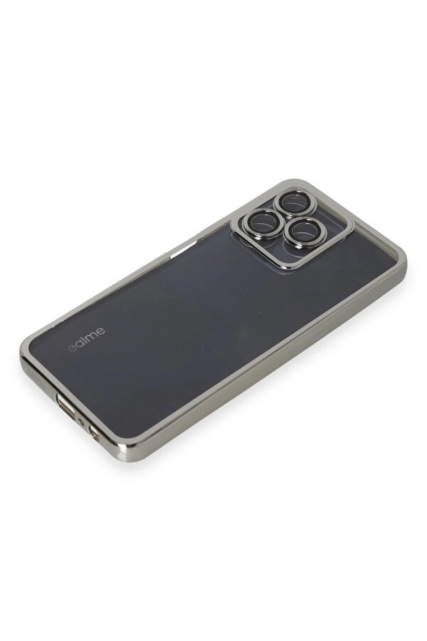 Realme C53 Kılıf Lensli̇ Si̇li̇kon - Gümüş - Dropx2385-6353