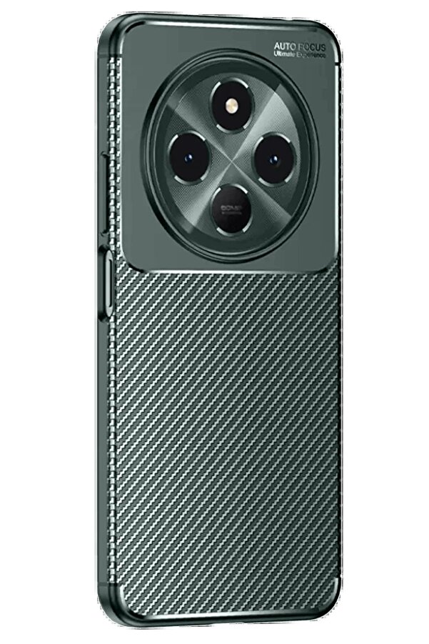 Tecno Spark 30C Kılıf Auto Focus Karbon Kapak - Koyu Yeşi̇l - Dropx1193-1365