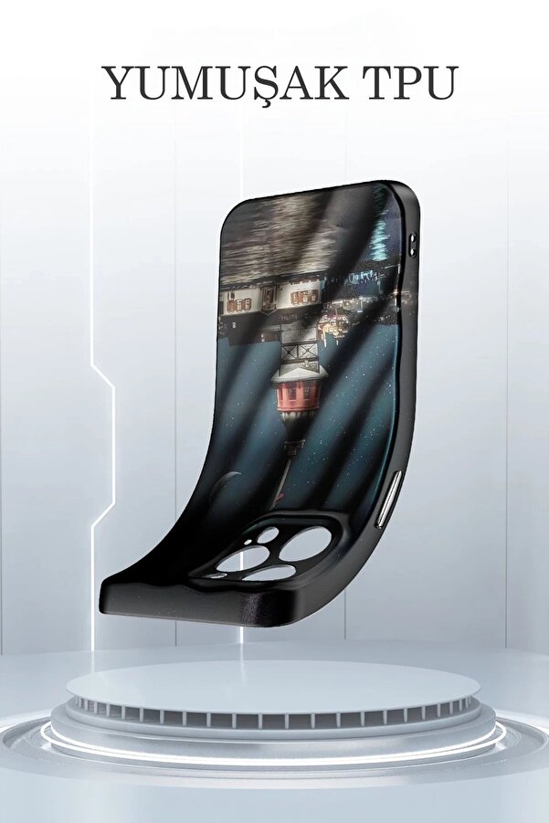 İphone 14 Pro Max Kılıf Crew Desenli̇ Kapak - Çi̇çek - Dropx2742-9929