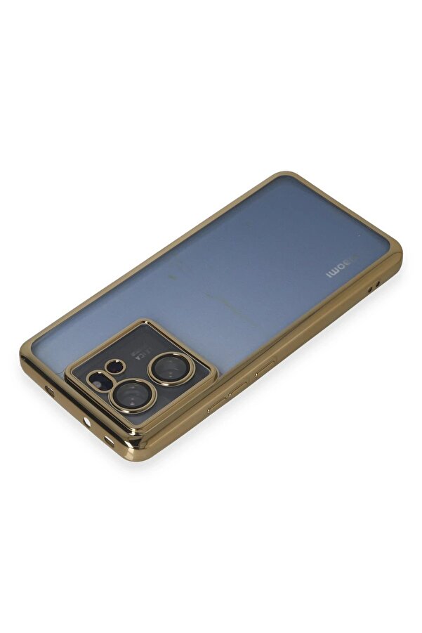 Xi̇aomi̇ Mi̇ 13T Kılıf Lensli̇ Si̇li̇kon - Gold - Dropx5069-5349