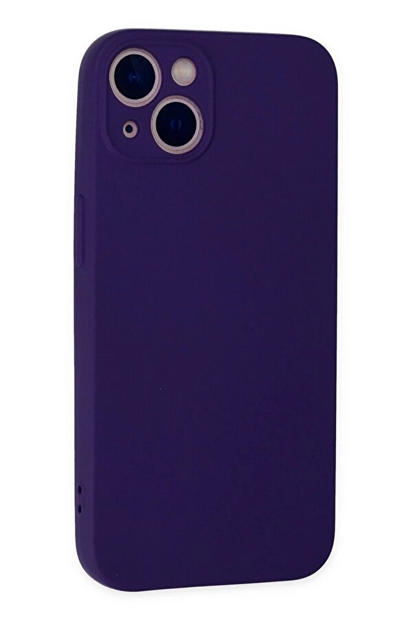 İphone 13 Mi̇ni̇ Kılıf Nano İçi̇ Kadi̇fe Si̇li̇kon - Mor - Dropx4267-5054