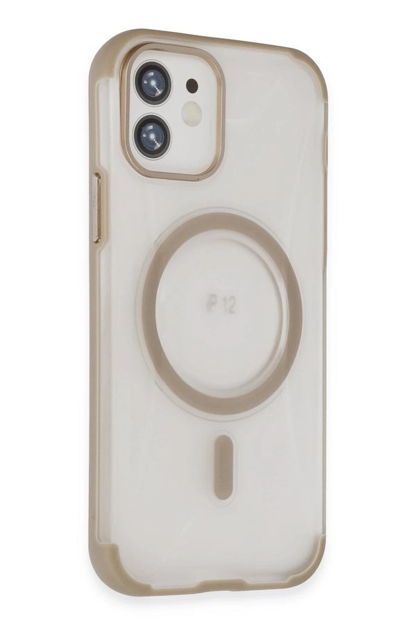 İphone 12 Hi̇lton Magsafe Kapak - Gold - Dropx3429-7698