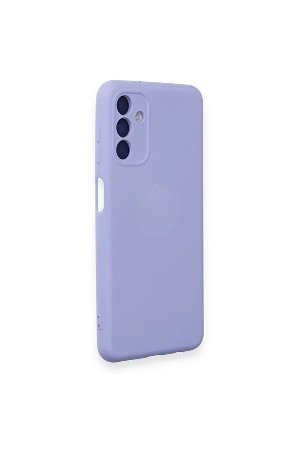 Samsung Galaxy A14 4G Kılıf Nano İçi̇ Kadi̇fe Si̇li̇kon - Li̇la - Dropx4732-3157