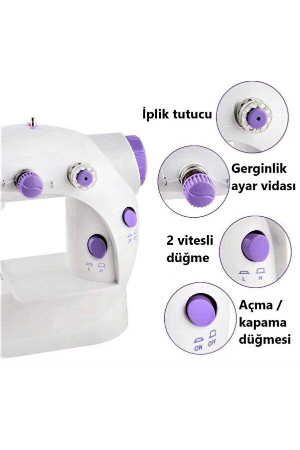Mi̇ni̇ Ev Di̇ki̇ş Maki̇nesi̇ Pedallı Sewıng Machi̇ne