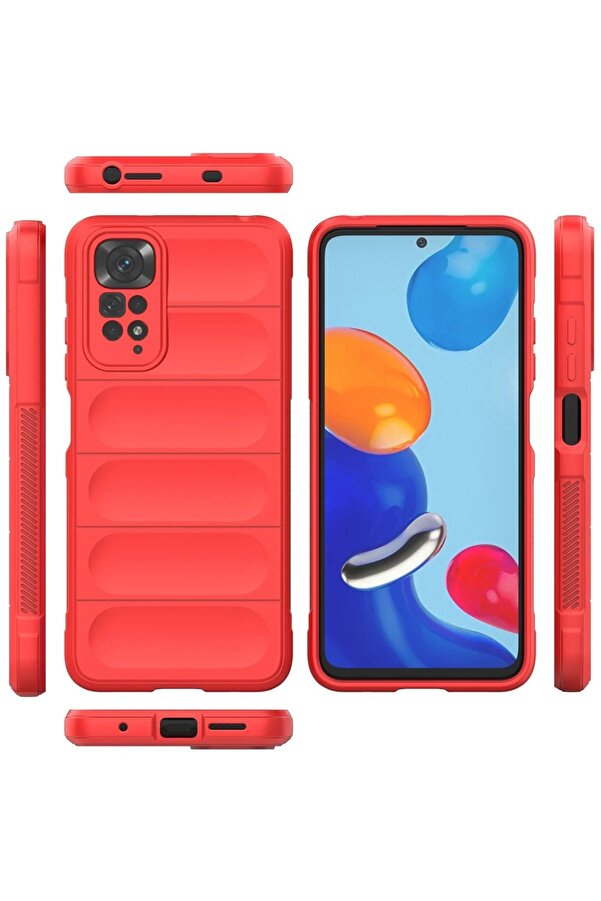 Xi̇aomi̇ Redmi̇ Note 11 Kılıf Opti̇mum Si̇li̇kon - Kırmızı - Dropx7490-6390