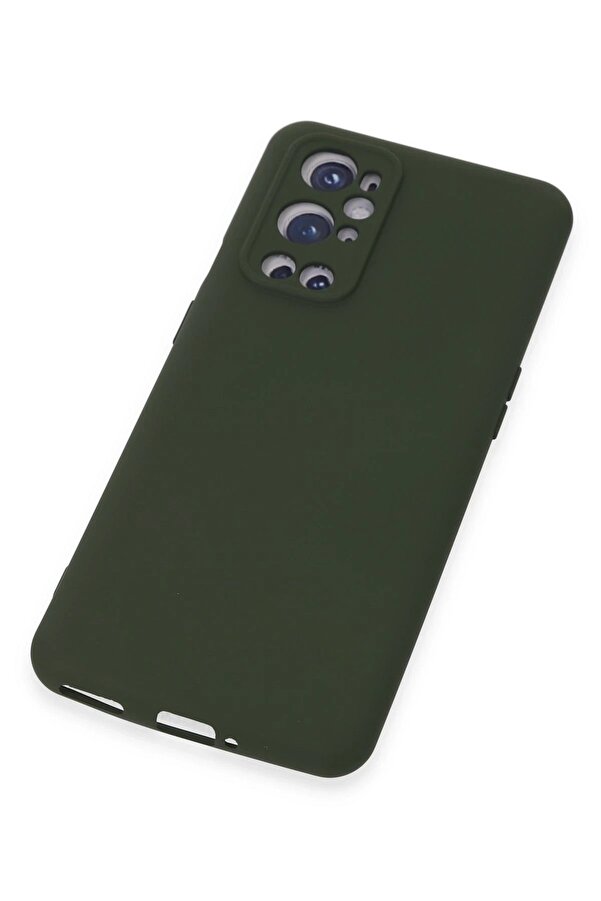 One Plus 9 Pro Kılıf Nano İçi̇ Kadi̇fe Si̇li̇kon - Koyu Yeşi̇l - Dropx5563-1164