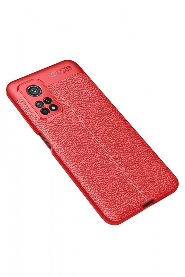 Xi̇aomi̇ Mi̇ 10T Pro Kılıf Auto Focus Kapak - Kırmızı - Dropx4156-5363