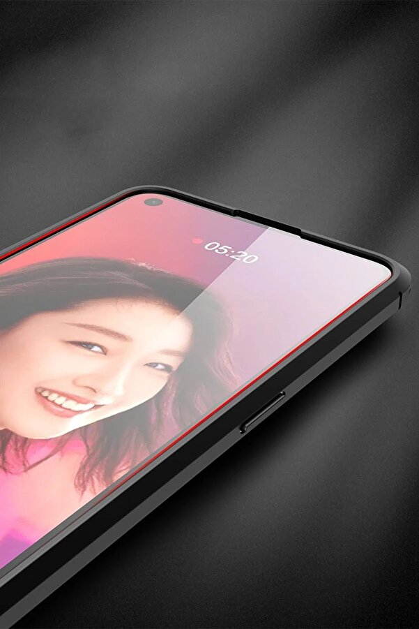 Oppo Reno 5 Kılıf Auto Focus Kapak - Kırmızı - Dropx6660-4343
