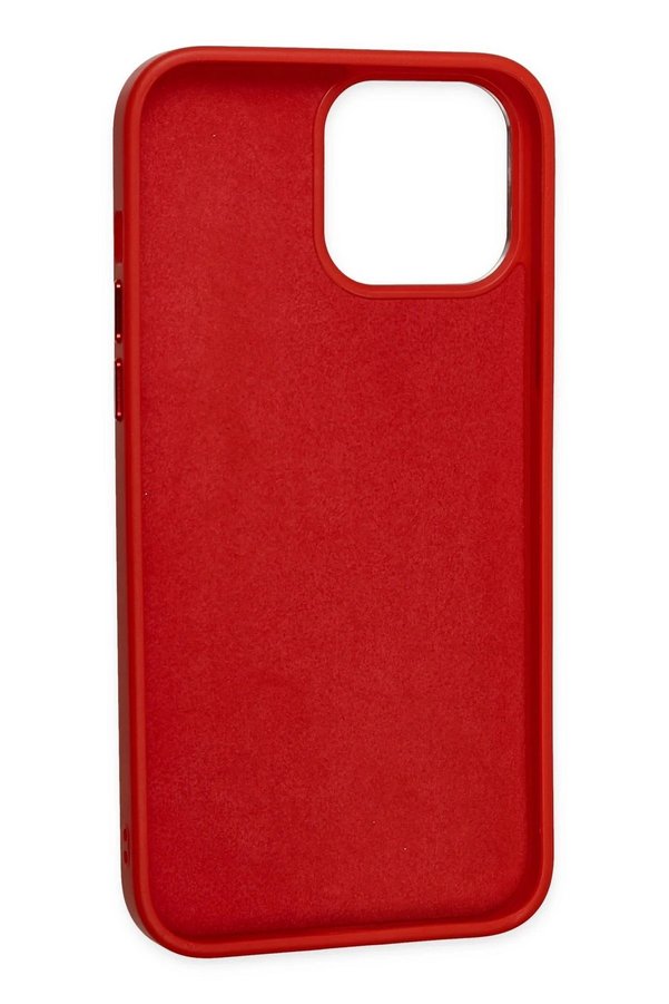 İphone 13 Pro Kılıf Asya Deri̇ Si̇li̇kon - Kırmızı - Dropx9093-6419