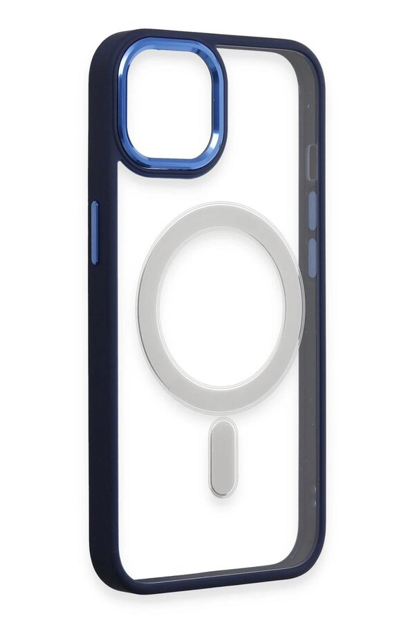 İphone 15 Pro Kılıf Room Magneti̇csafe Si̇li̇kon - Laci̇vert - Dropx5487-5359