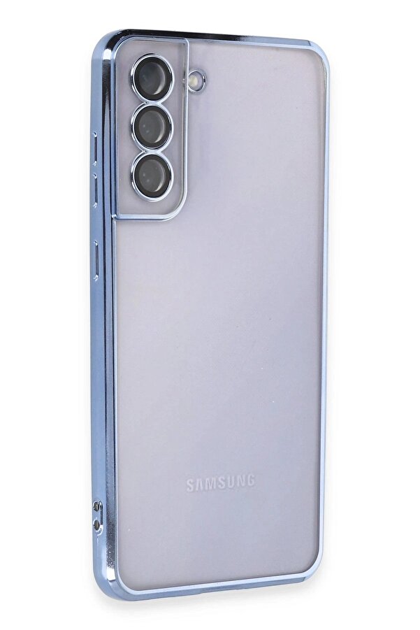 Samsung Galaxy S21 Fe Kılıf Lensli̇ Si̇li̇kon - Açık Mavi̇ - Dropx7742-9420