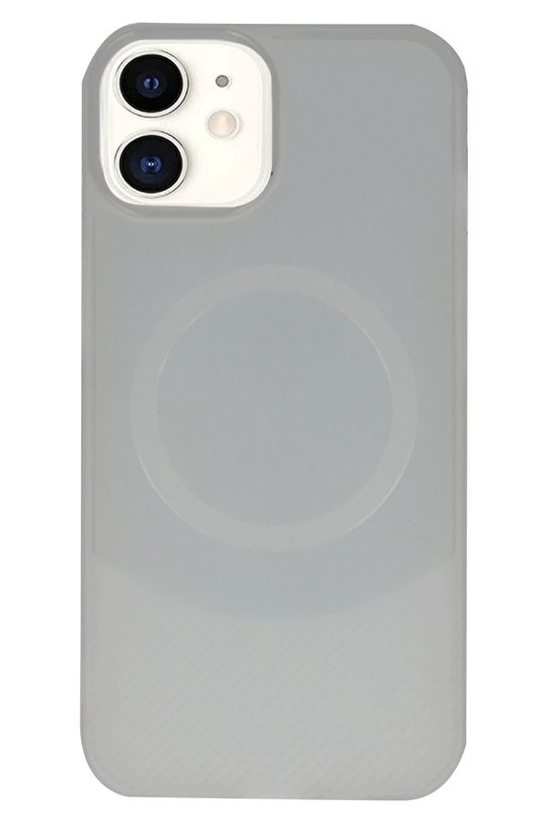 İphone 11 Kılıf Maya Karbon Kapak - Gri̇ - Dropx2449-8459