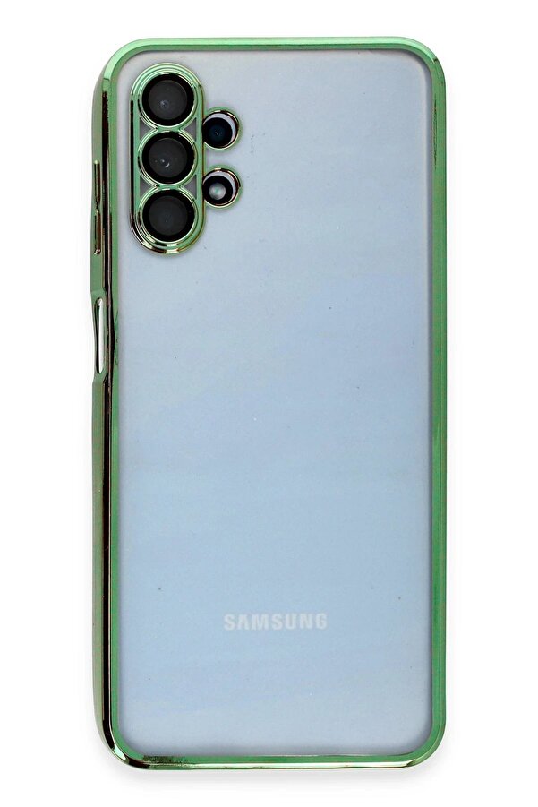 Samsung Galaxy A13 4G Kılıf Lensli̇ Si̇li̇kon - Yeşi̇l - Dropx7699-5410