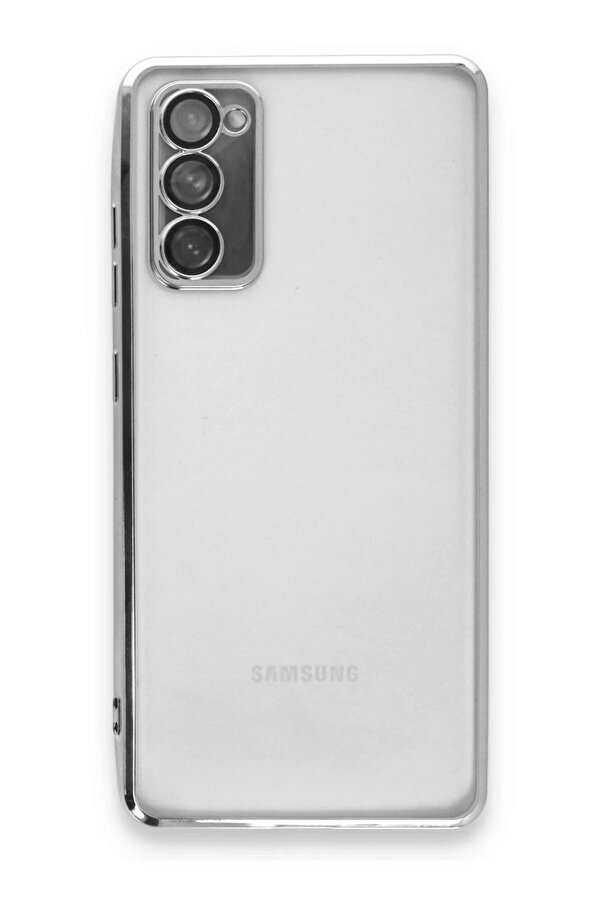 Samsung Galaxy S20 Fe Kılıf Lensli̇ Si̇li̇kon - Gümüş - Dropx6934-4429