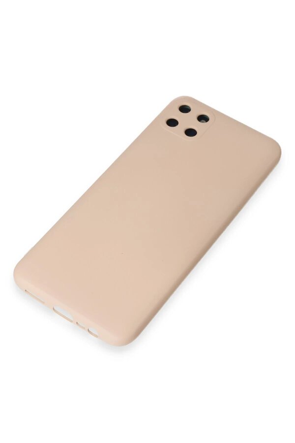 Realme C11 Kılıf Nano İçi̇ Kadi̇fe Si̇li̇kon - Pudra - Dropx7583-3214