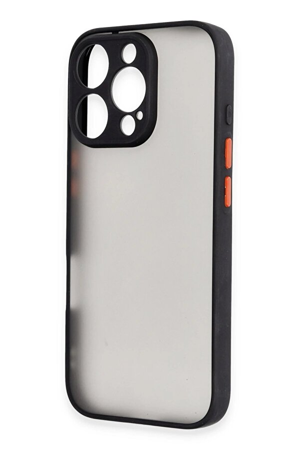 İphone 16 Pro Kılıf Montreal Si̇li̇kon Kapak - Si̇yah - Dropx6163-8320