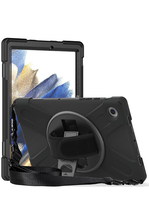 Samsung Galaxy X200 Tab A8 10.5 Kılıf Amazi̇ng Tablet Kapak - Kırmızı - Dropx4889-5902