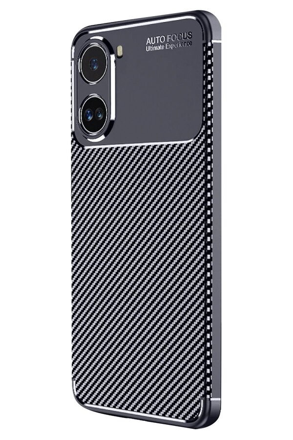 Xi̇aomi̇ Poco X7 Pro Kılıf Auto Focus Karbon Kapak - Laci̇vert - Dropx1339-4524