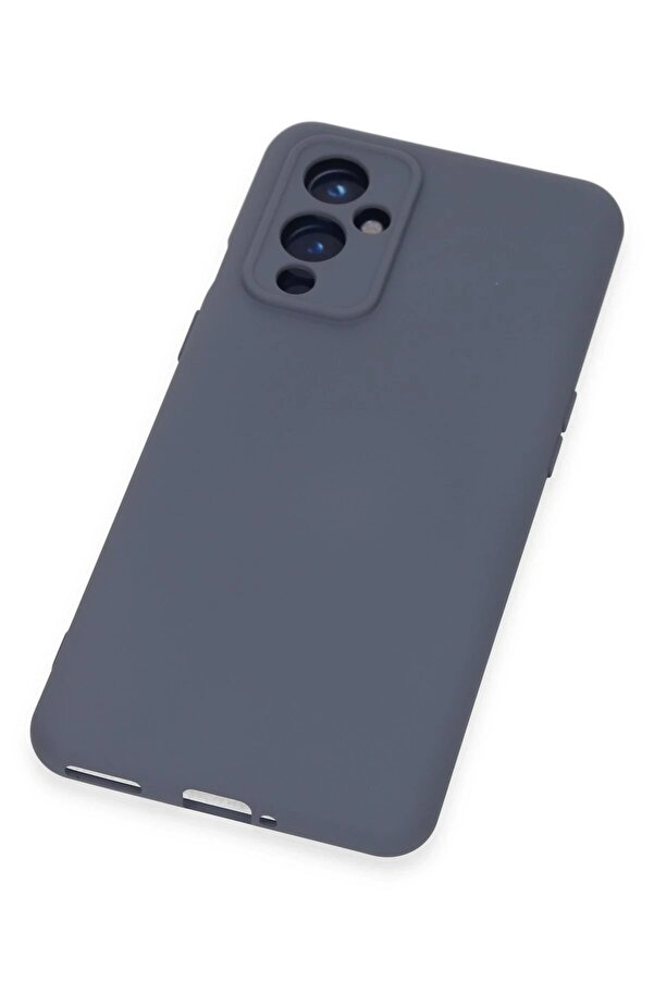 One Plus 9 Kılıf Nano İçi̇ Kadi̇fe Si̇li̇kon - Gri̇ - Dropx4872-9612