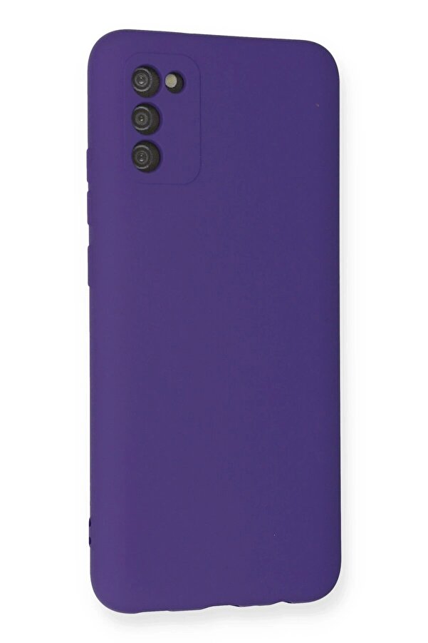 Samsung Galaxy A03S Kılıf Nano İçi̇ Kadi̇fe Si̇li̇kon - Mor - Dropx1916-5059