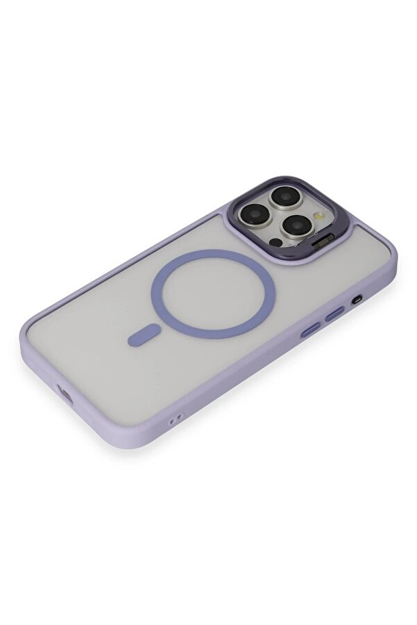 İphone 15 Pro Max Kılıf Roblox Lens Magsafe Standlı Kapak - Li̇la - Dropx5459-8678