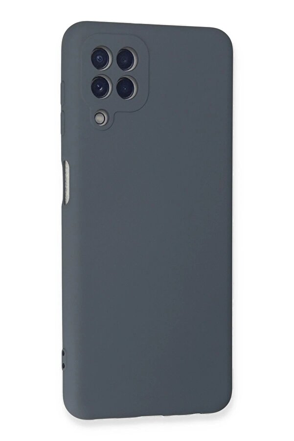 Samsung Galaxy A22 Kılıf Nano İçi̇ Kadi̇fe Si̇li̇kon - Gri̇ - Dropx9435-8981